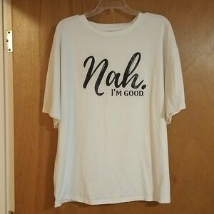 Womens White Short Sleeve T-shirt